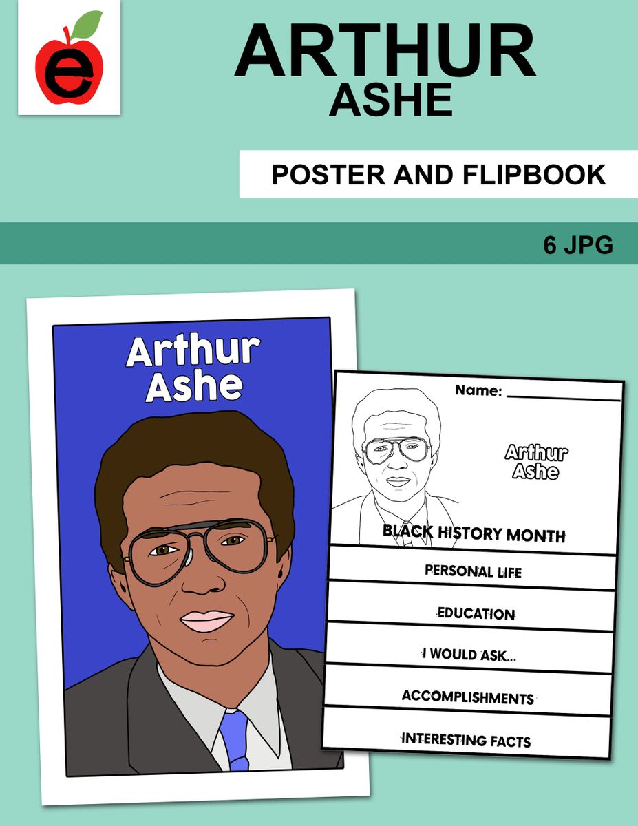 Arthur Ashe Poster and Flipbook